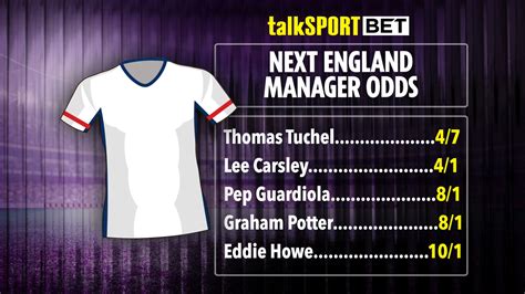 odds for england manager|Next England manager odds: Who will become the .